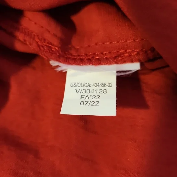Banana Republic Red Silk Blouse Size S - Picture 11 of 13